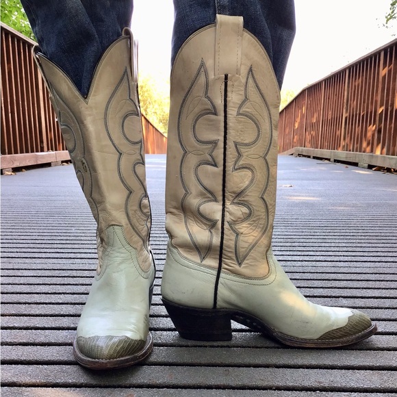 🤠 Vintage Laramie mint green Cowboy Boots - Picture 7 of 14